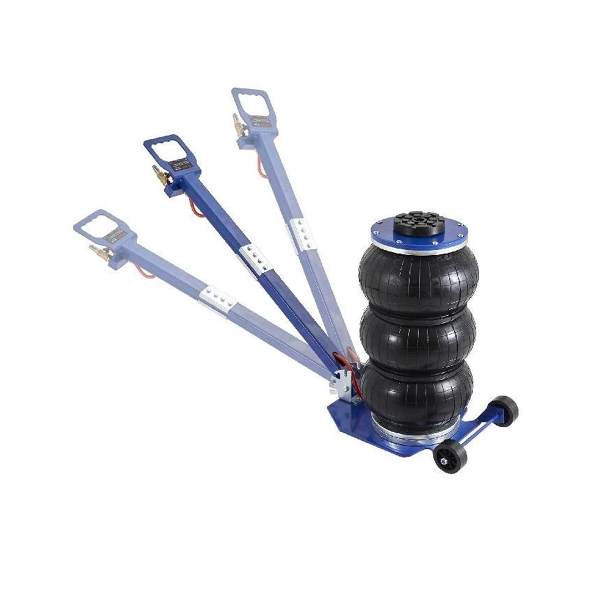 Pneumatic Jack 3 Ton/5 Ton Triple Bag Air Jack Quick Lift Heavy Duty Car Repair Jacks Folding Rod Jacks With Two Wheels ,Easy to Use