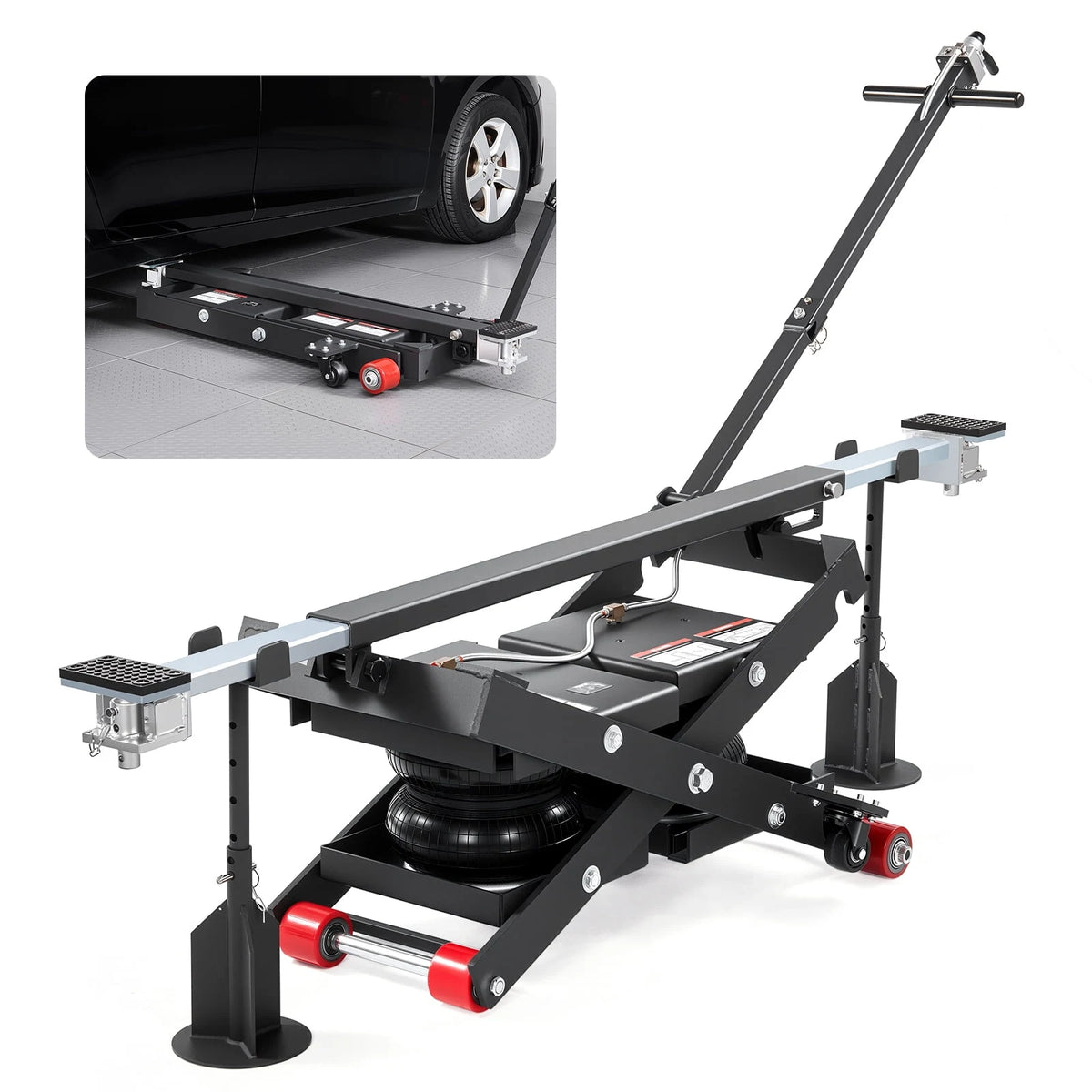 VEVOR Air Portable Car Lift Air Jack 6613 lbs 5.7-21.7 inch for Home Garage