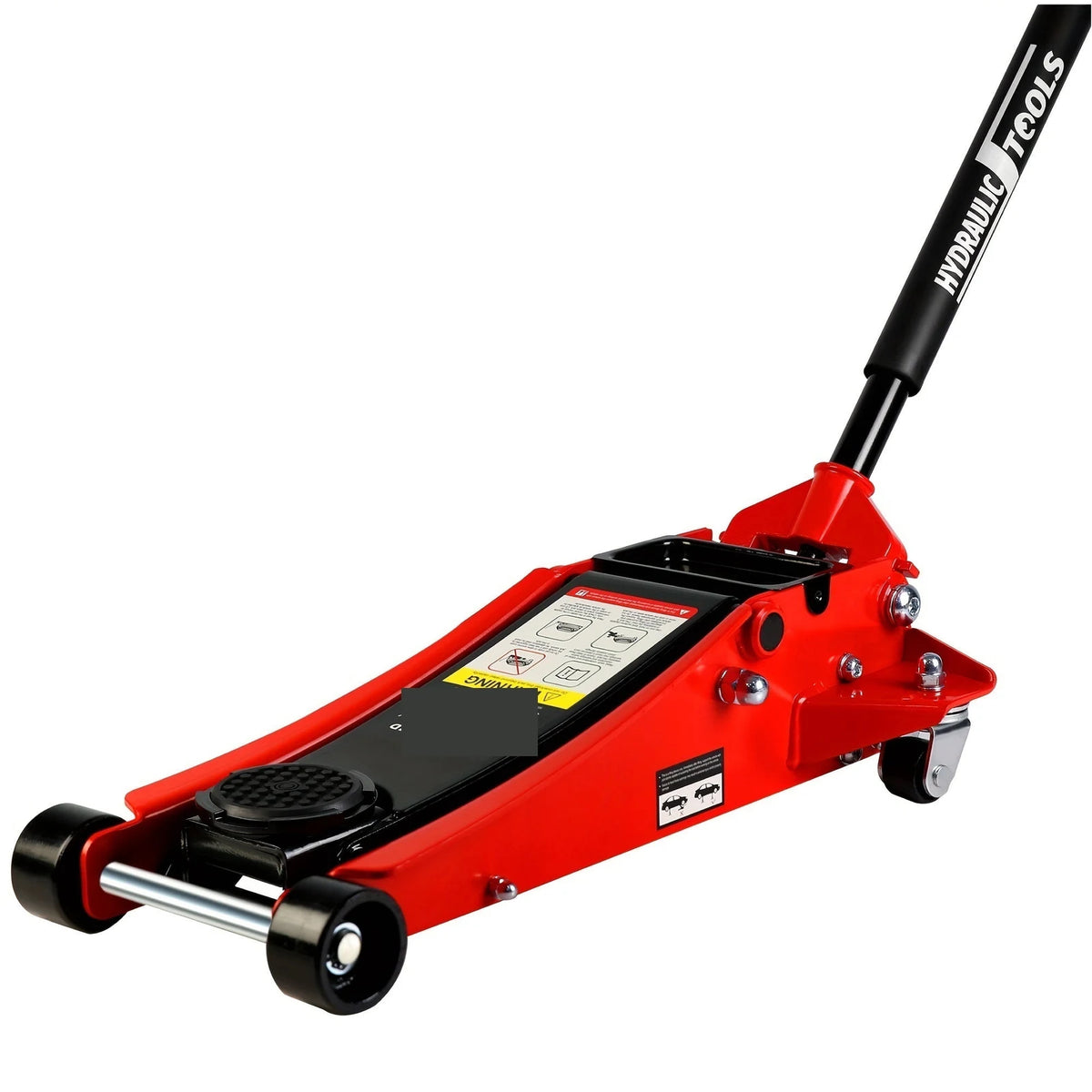 4t Low Profile Jack, Red And Black, Ultra Low Floor Jack With Dual Pistons Quick Lift Pump, Car Jack Hydraulic AutoLifts For Hom ,Easy to Operate