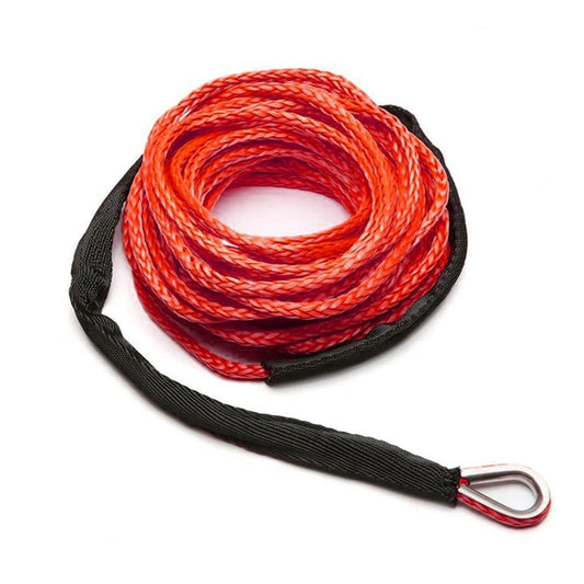 Upgrade 26mX8mm Towing Winch Cable Rope String Line Synthetic Fiber135000lbs for Jeep ATV UTV SUV 4X4 4WD ,Easy to Carry