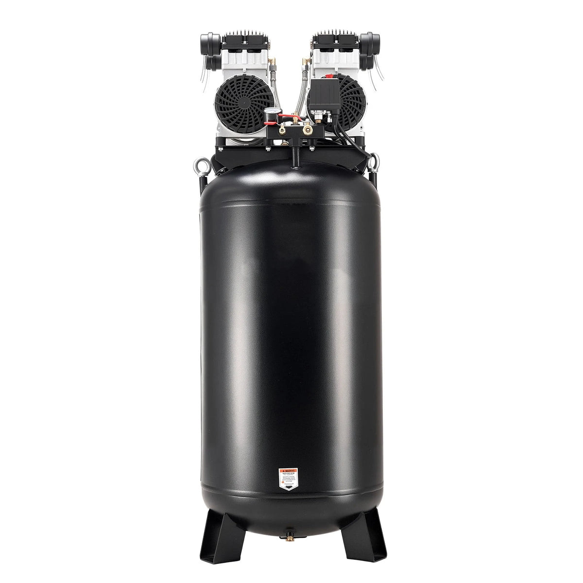 KFFKFF 60 Gallons Heavy-Duty Air Compressor, 4HP 10SCFM at 90PSI Air Compressors with Max 125PSI Pressure, Oil-Free Compressor Tank for Industrial Manufacturing(230V 60Hz, No-Plug)