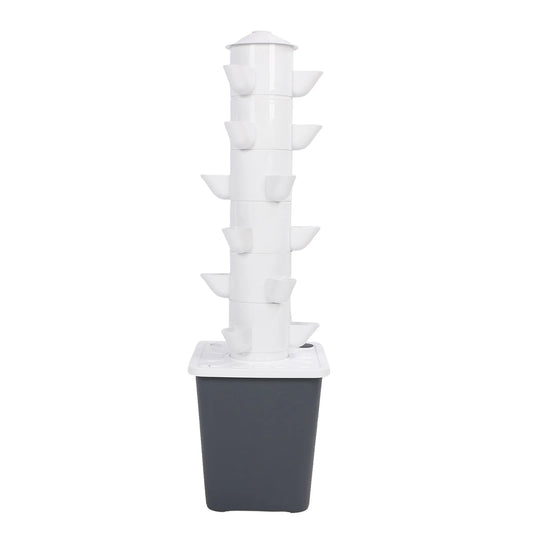 Hydroponics Growing System, Vertical 18 Hole Hydroponic Tower with 10L Watertank Hydroponic Tower for Indoor Vegetable Growing At Home