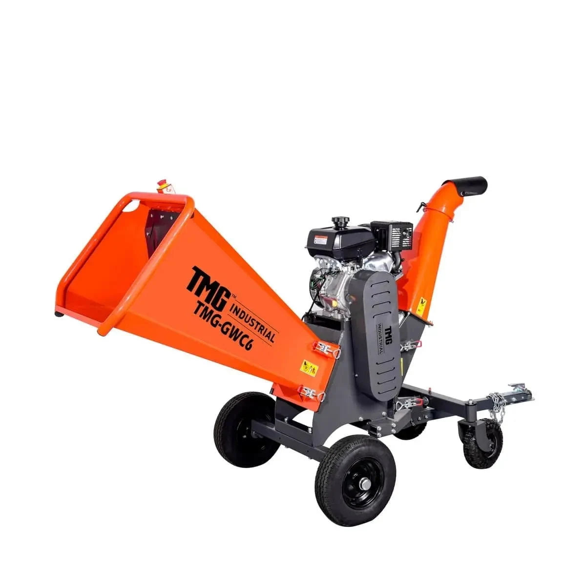 TMG Heavy Series™ 6" Wood Chipper Powered by Kohler 14 HP Command Engine, ATV Tow-Behind, 12'' Reversible Blade, Dual Belt Drive, TMG-GWC6