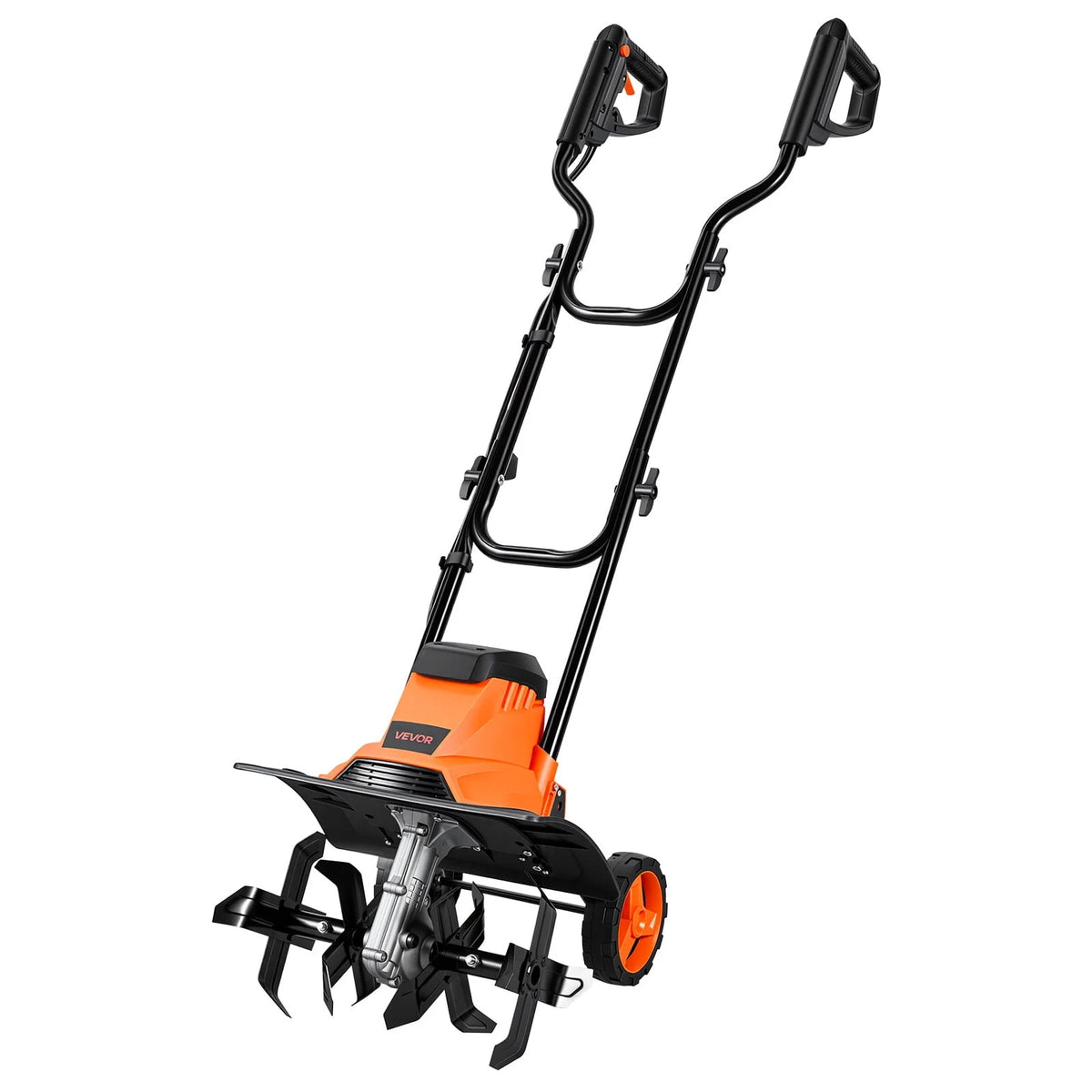 VEVOR Corded Electric Tiller, 14 Inch Tilling Width Garden Rototiller, 10-Amp Motor Heavy-Duty Tilling Machine, Cultivator with Steel Tines and Foldable Handle