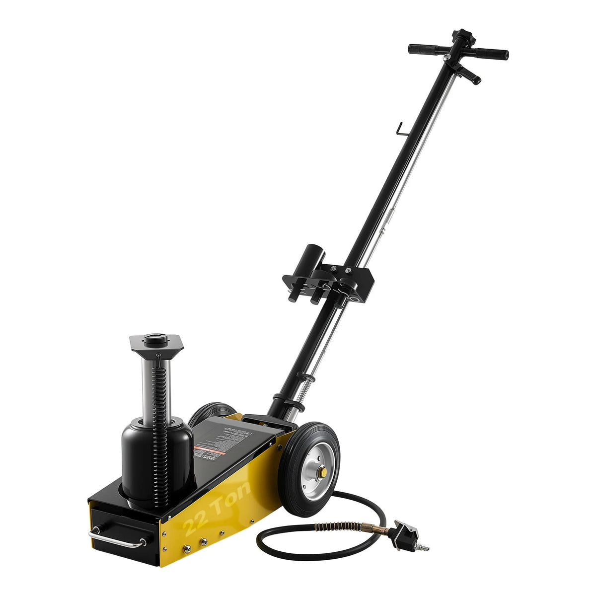 VEVOR Floor Jack, 22 Ton (48501 lbs) Capacity, Steel Racing Floor Jack with Single Piston Quick Lift Pump & Extension Posts, Air Hydraulic Trolley Car Lift
