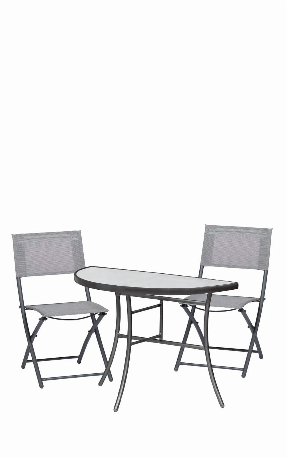 Sunmate Casual 3pc Bistro Set Contemporary Style Outdoor Dining Furniture