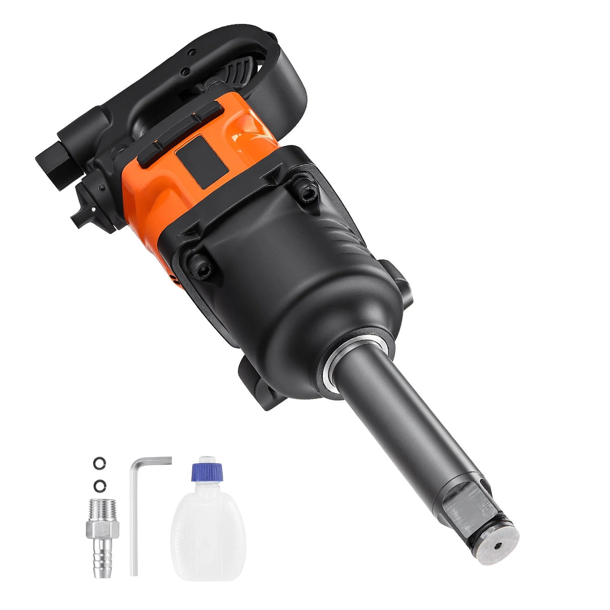 KFFKFF 1 Inch Air Impact Wrench, Up to 1800 ft-lbs Nut-Busting Torque, 18.7 lbs Lightweight Pneumatic Impact Gun with 6" Extended Anvil