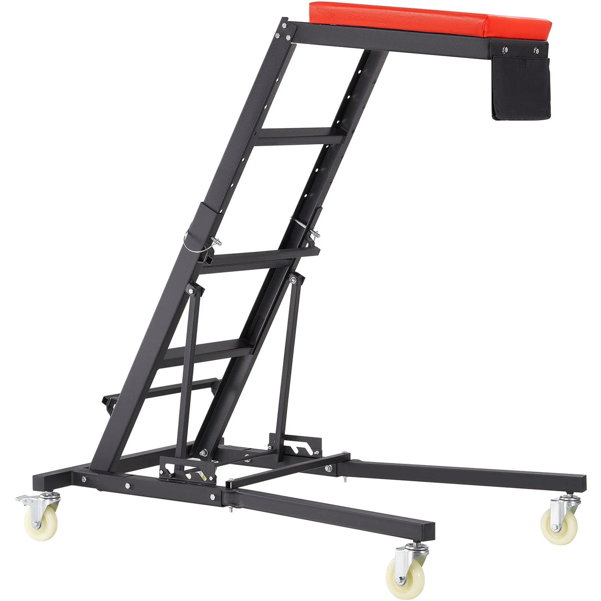 VEVOR Automotive Topside Creeper, Engine Creeper 42.5"-64.8", 400 LBS Capacity High Top Creeper, 4 Swivel Caster Wheels, Padded Deck, Foldable Creeper for Home Garage, Workshop Repair Maintenance