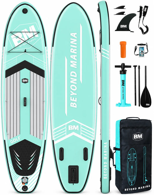 10'6" Inflatable Stand Up Paddle Board for Adults, Non-Slip EVA, Camera Mount, LAKEFOAM
