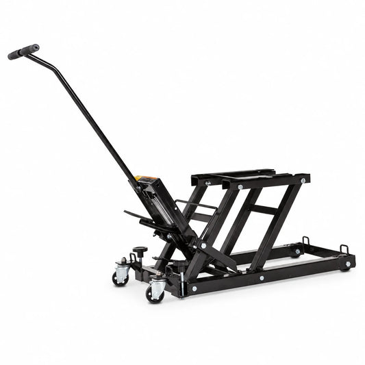 Black Widow Motorcycle and ATV Hydraulic Lift Jack Stand up to 1500 Pounds, Black