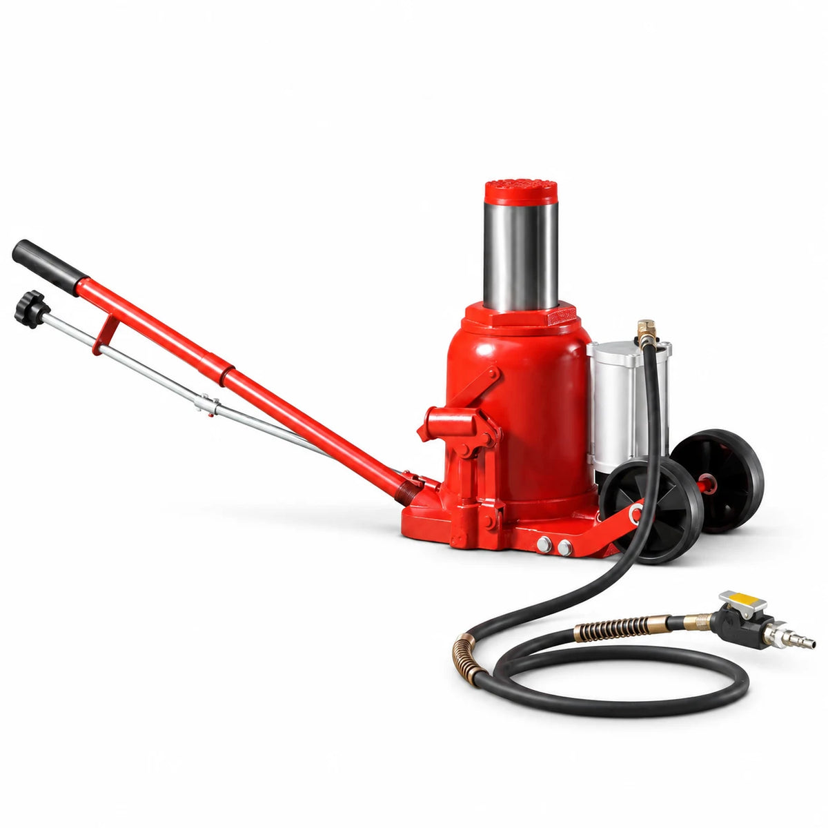 VEVOR Air Hydraulic Bottle Jack, 50 Ton (110231.5 lbs) Capacity, 10.4-16.1 Inch Lifting Range, Pneumatic/Manual Heavy Duty Welded Bottle Jack with Pump for Car