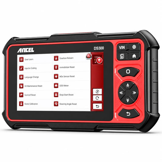 ANCEL DS300 Bidirectional OBD2 Scanner, All System Diagnostic Scan Tool with 30 Plus Reset Services and ECU Coding for All Cars