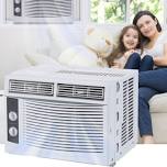 Garvee 5000 BTU Window Air Conditioner, Fast Cooling for Rooms up to 150 Sq. Ft, Window Ac Unit with 7 Level, 5000 / White