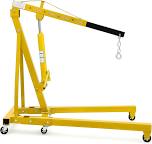 Joankaren 2 Ton Folding Hydraulic Engine Hoist, Heavy - Duty Engine Shop Crane Hoist Lift, Heavy Cherry Picker with 6