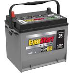 EverStart Platinum AGM Automotive Battery. Group Size 35 12 Volt. 650 CCA - MadeInUSA