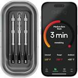 CHEF iQ Sense Smart Wireless Meat Thermometer with 3 Ultra Thin Probes, Unlimited Range Bluetooth Meat Thermometer, Digital Food Thermometer, probe-2