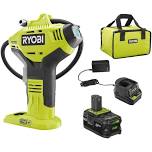 Ryobi P737D 18-Volt One+ Cordless Pressure Inflator with Digital Gauge. 4.0 Ah 18-Volt One+ Capacity Lithium-Ion