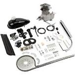 80cc 2-Stroke Engine Bike Motor Kit for 26′′ Bicycles, Silver White