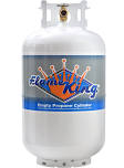 Flame King 30 lb LP Cylinder Propane Tank with Type 1 Overfill Protection Device Valve (Ships Empty)